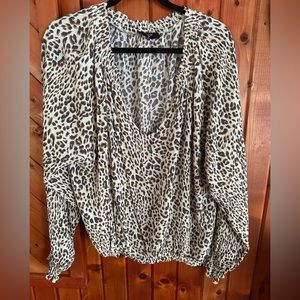 Leopard print blouse
